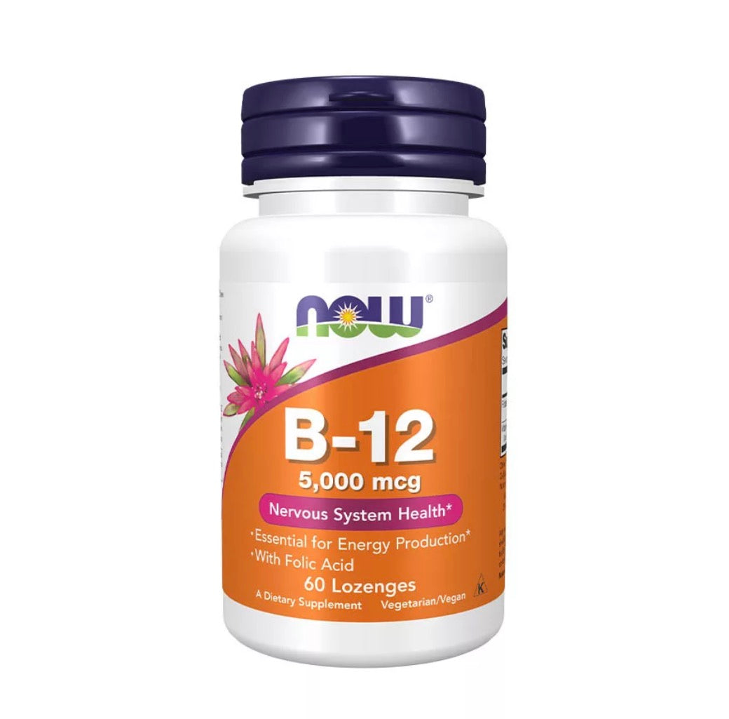 Now Foods Vitamin B-12 5000 mcg (60 Lozenges)