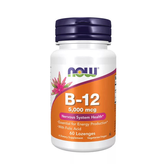 Now Foods Vitamin B-12 5000 mcg (60 Lozenges)