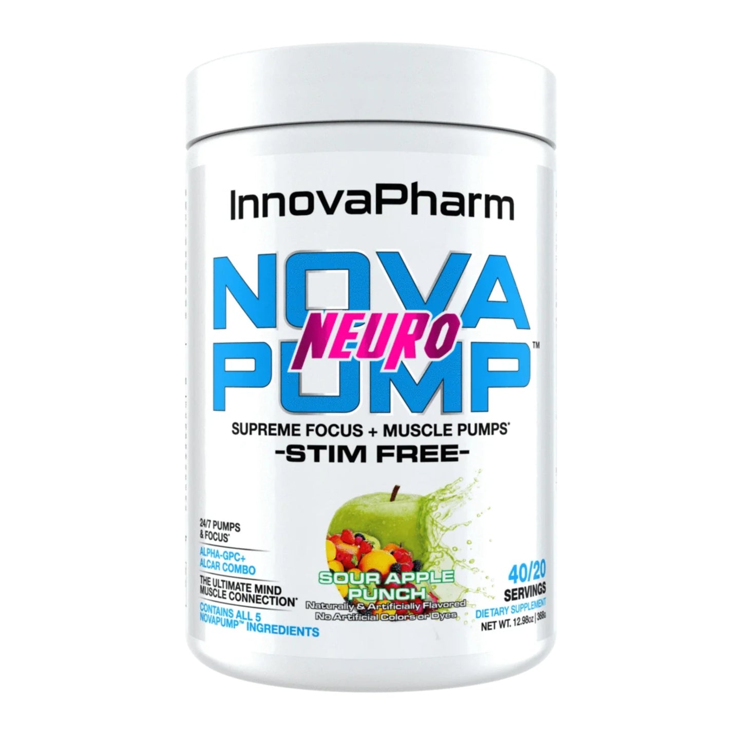 InnovaPharm Nova Pump Neuro 40/20 Servings 386g